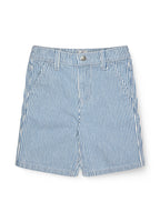 Kort broekje - Gestreepte twill shorts - Biologisch katoen - Copenhagen Colors voor