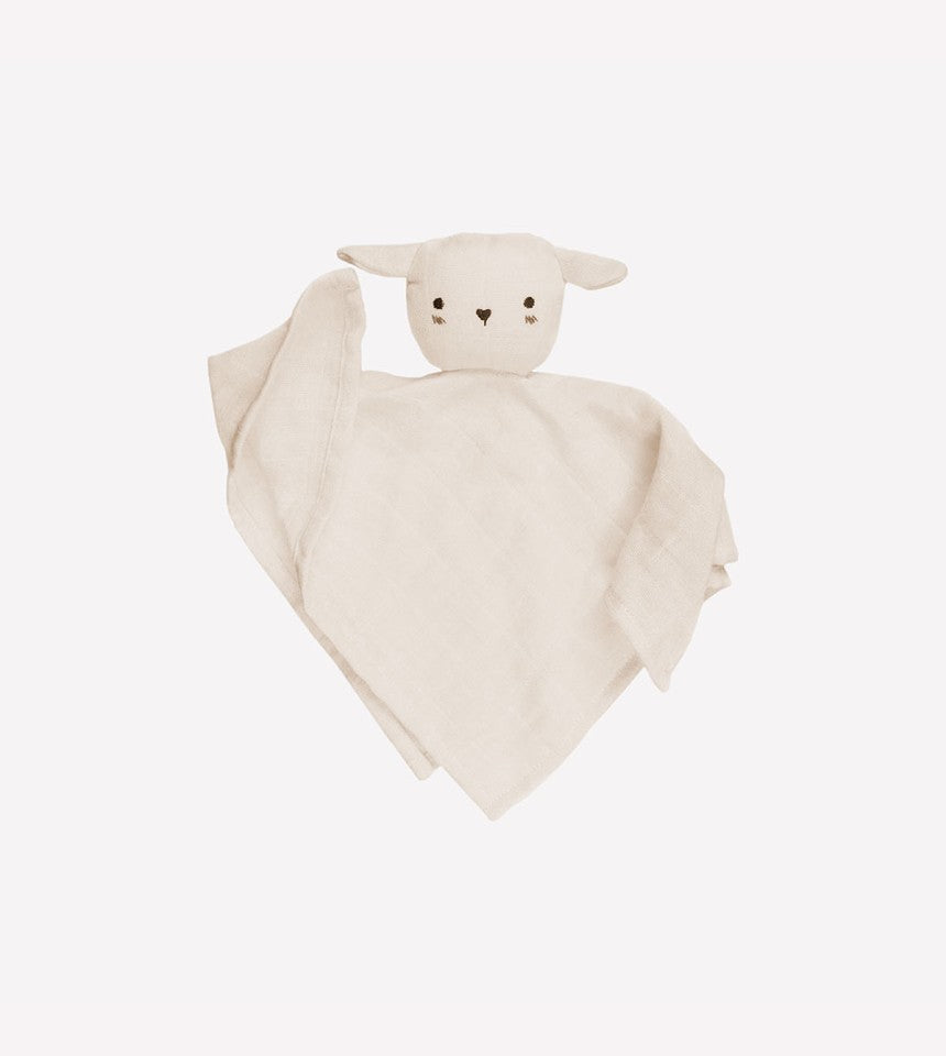 Knuffeldoekje hydrofiele stof - Lammetje/Lamb - Main Sauvage