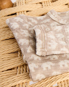 Pyjama / Baby Sleepsuit Elephants - Light Nature Elephants - 100% merino wool - SmallStuff