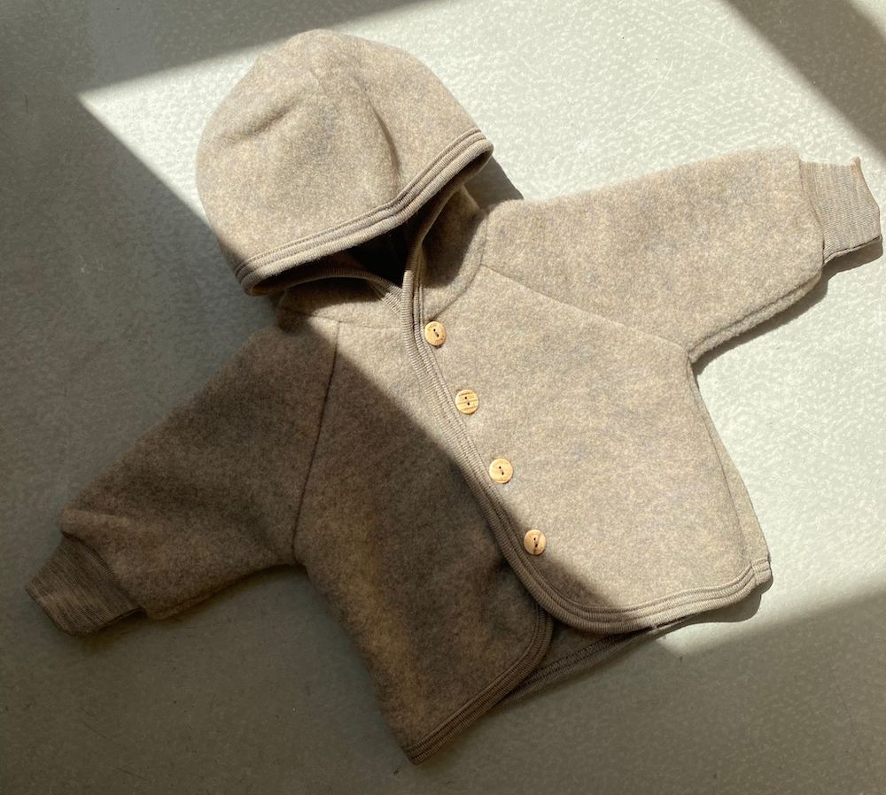Jacket wool fleece - Organic merino wool - Engel Natur