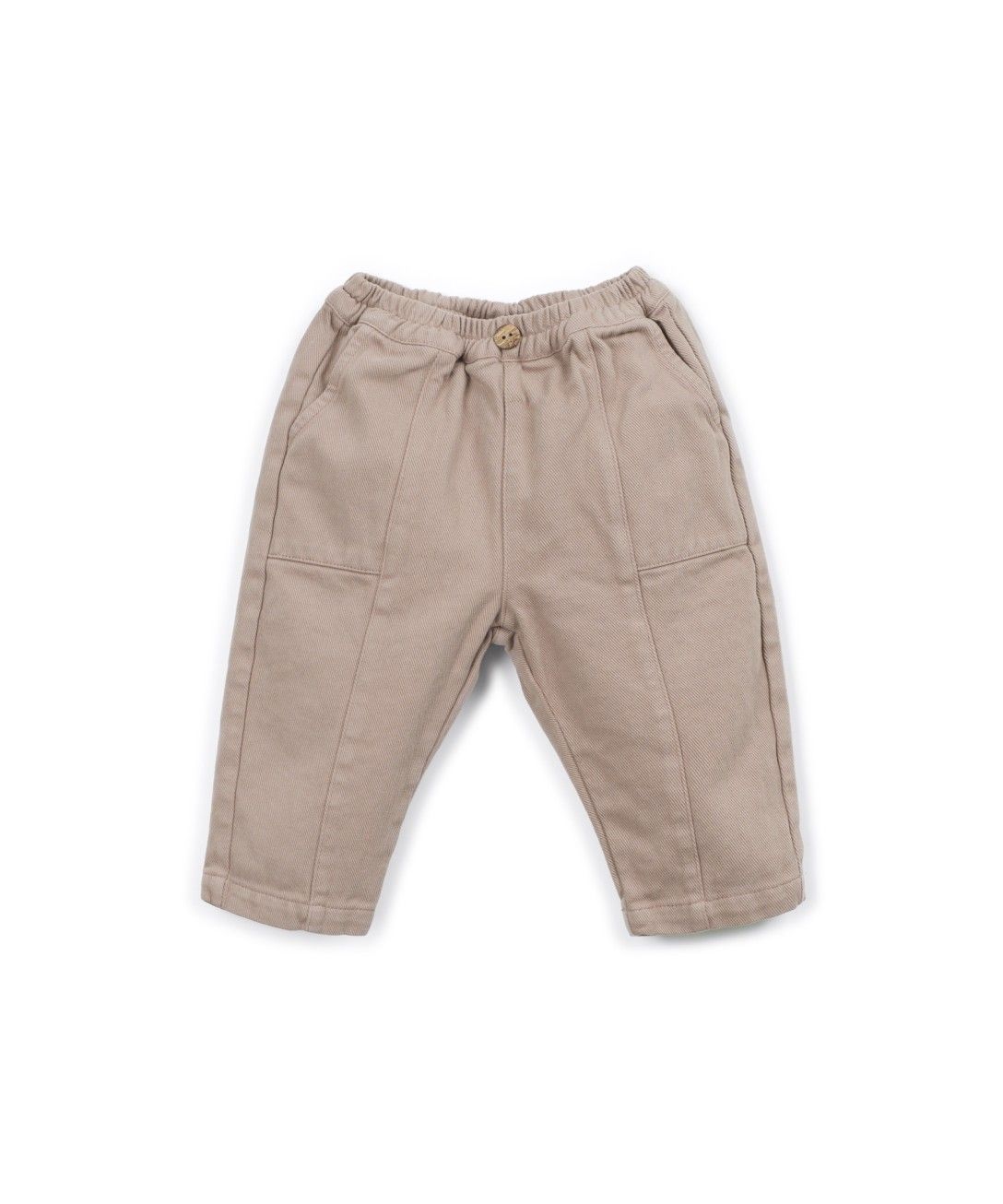 Pull-on twill trousers - 100% cotton - Drawing - Play Up