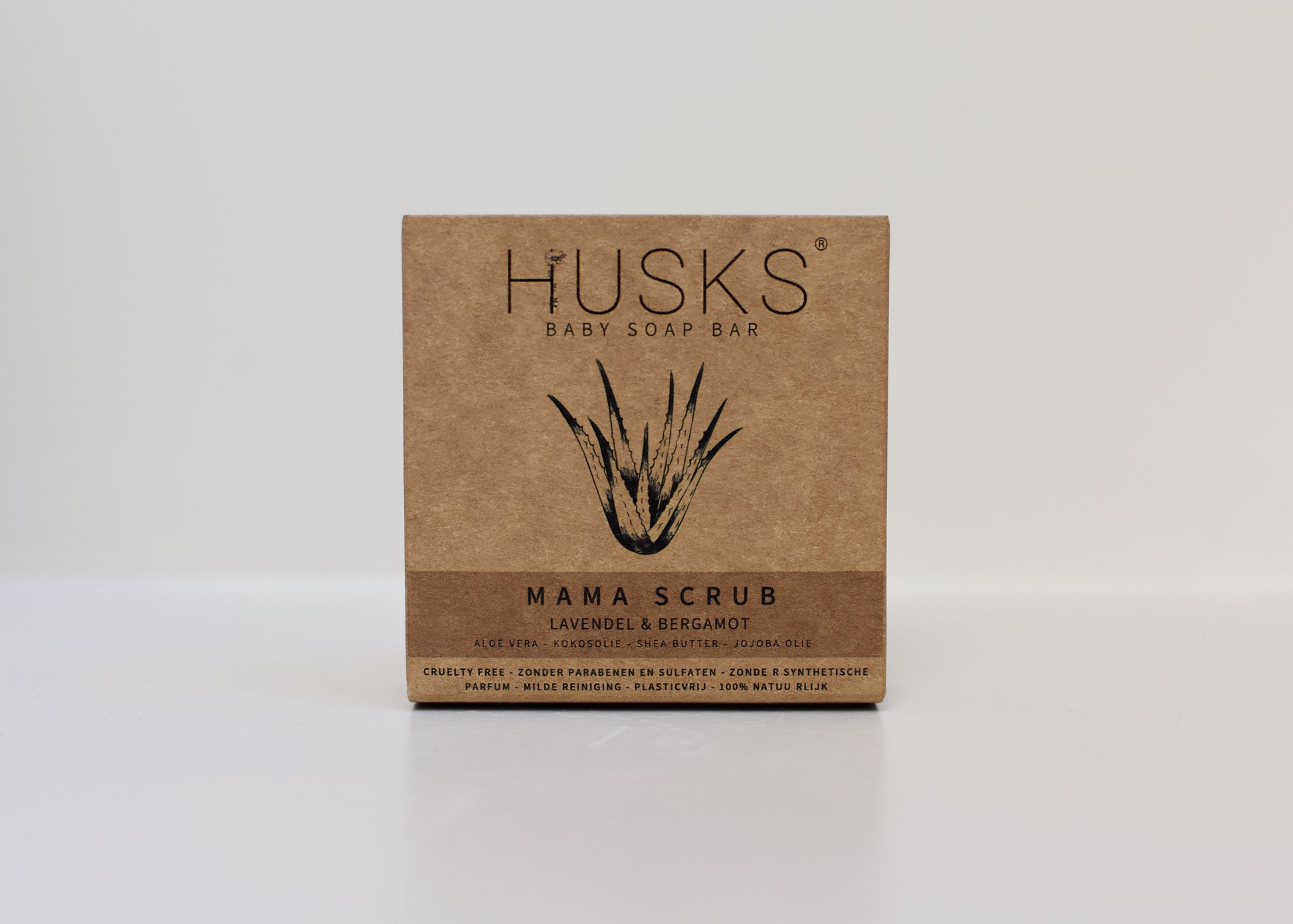 HUSKS - Mama Scrub Bar - Lavendel & bergamot - Aromatherapeutisch - 60gr - doosje