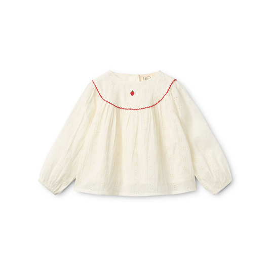 Blouse Claire – Katoen – Ivory / Wit – Flöss voor