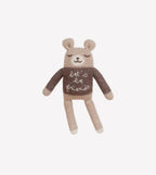 Gebreid knuffel beertje - 'Lets be friends' teddy - Alpaca wol - Main Sauvage x Organic Zoo - productfoto - afbeelding 2