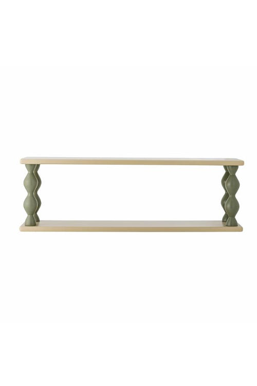Bibiola Shelf Multi – Bloomingville MINI : étagère murale de face sur fond blanc.