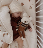 Grote beer knuffel - Large Teddy - Ecru overall - Alpaca wol - Main Sauvage - productfoto