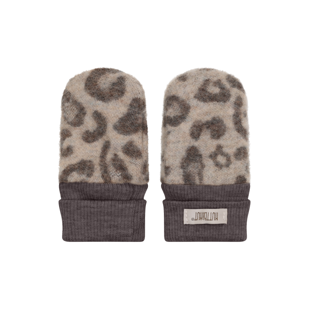 Baby wantjes - Merino wol fleece 2-laags - HUTTEliHUT camel melange