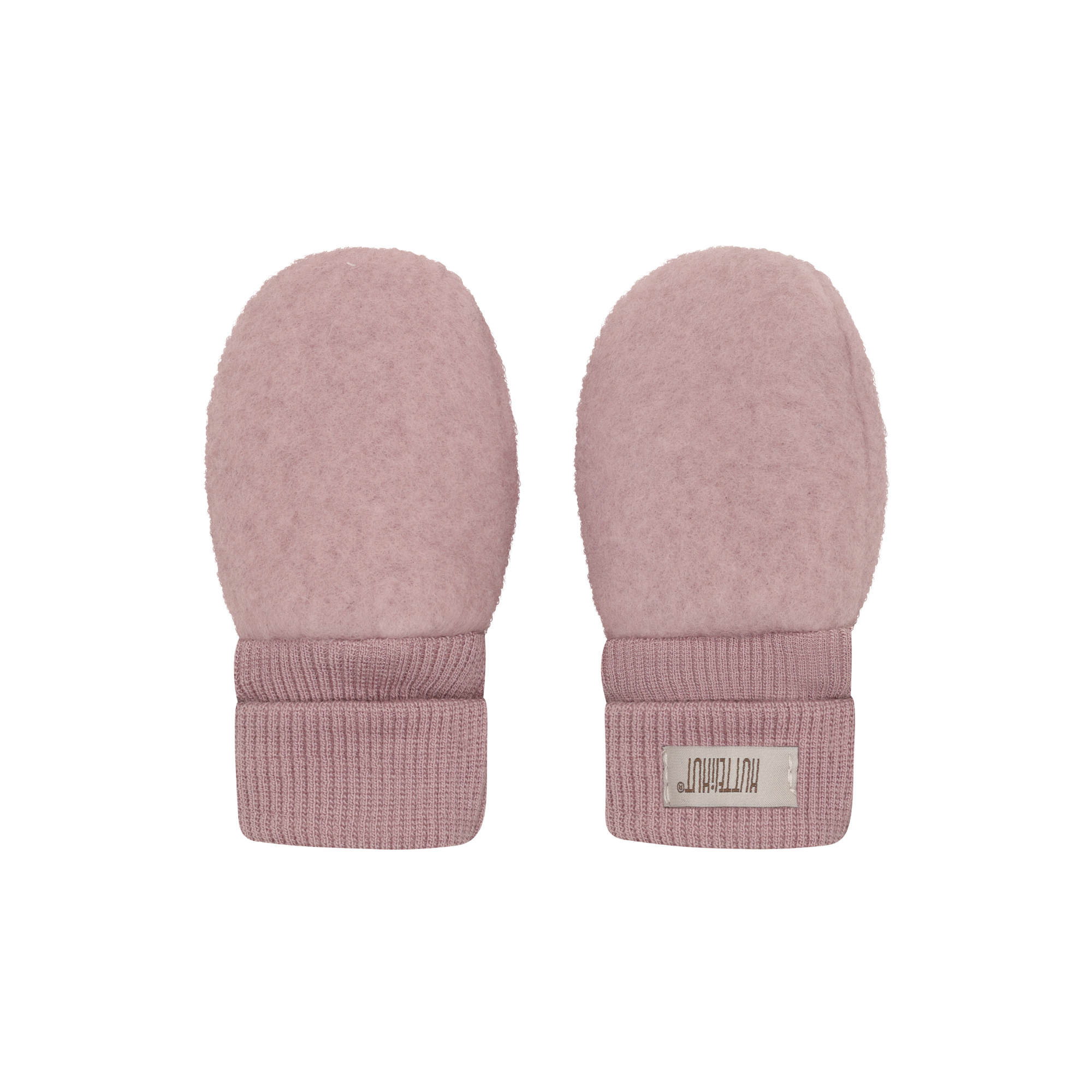 Baby wantjes - Merino wol fleece 2-laags - HUTTEliHUT woodrose