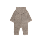Combinaison bébé en laine teddy - Camel chiné - 100 % laine - HUTTEliHUT dos