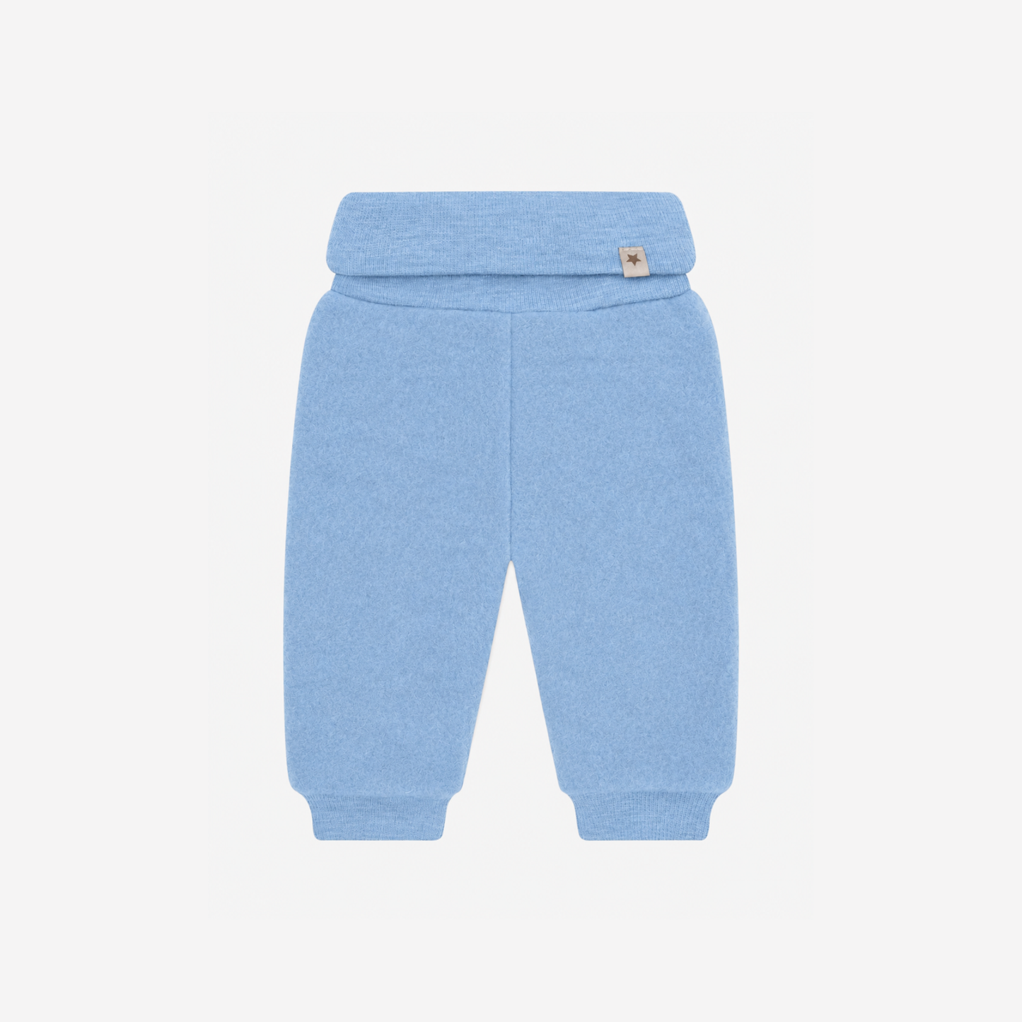 Broekje wol fleece - 100% merino wol - HUTTEliHUT winward blue voor