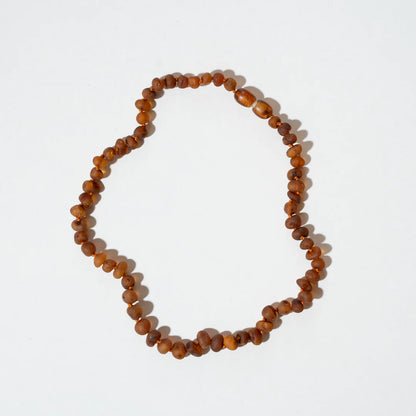 Barnsteen ketting Raw Caramel Amber - 32 cm - Kids 0-3 jaar - Nirrimis