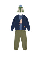 Sweater Poodle - Biologisch katoen - Ocean - Émile et Ida
