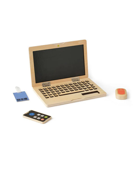 Toy Laptop - Computer set - Wooden toys - Kid's Concept