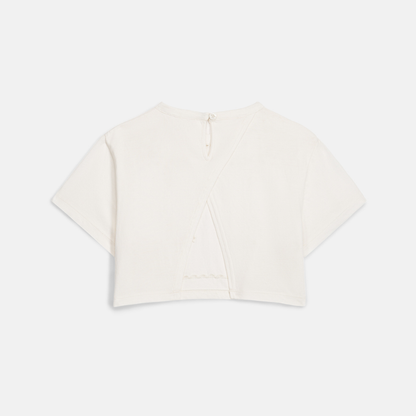 T-shirt Kalistee - Biologisch katoen - Off White/Wit - Louise Misha achter