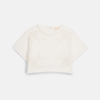 T-shirt Kalistee - Biologisch katoen - Off White/Wit - Louise Misha voor