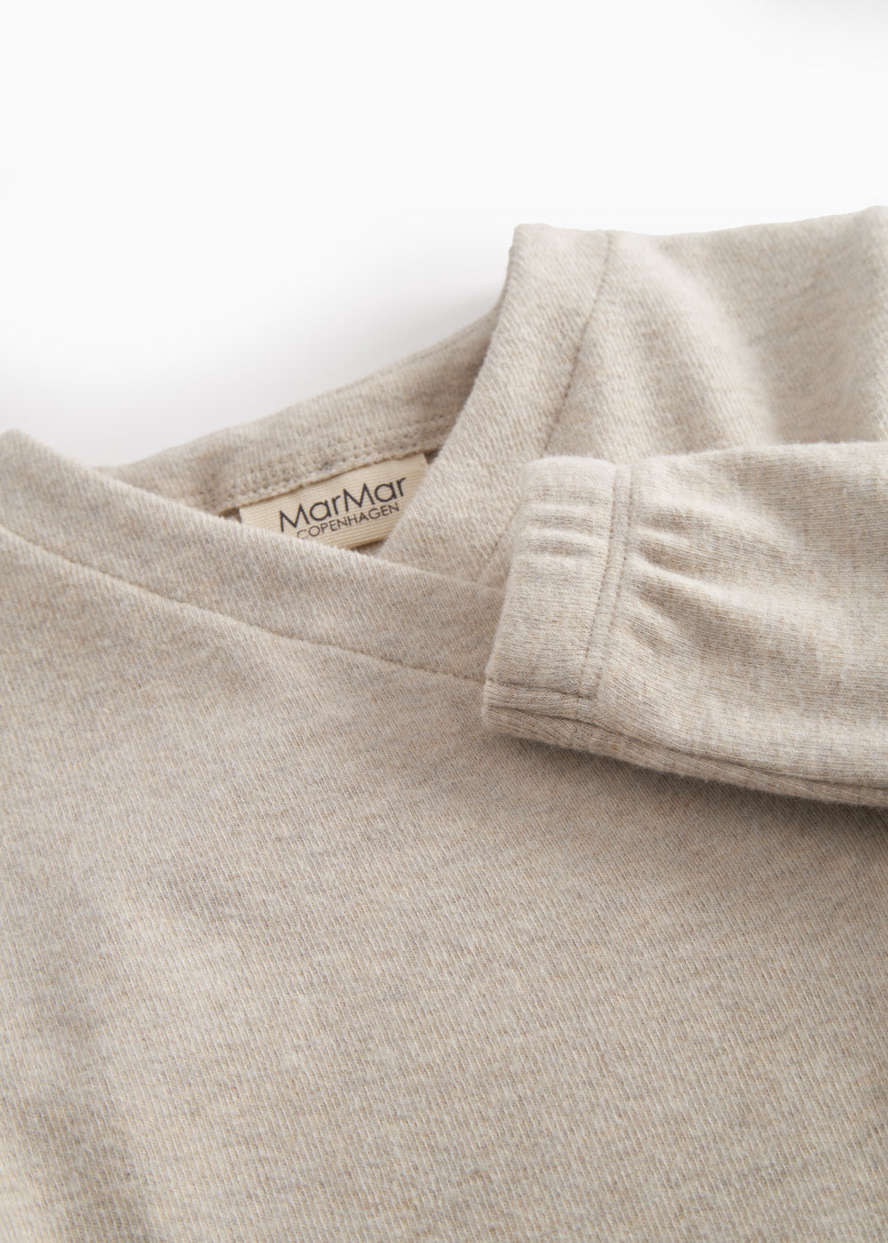 Boxpakje Russo - Modal katoen - Beige Melange - MarMar Copenhagen close up