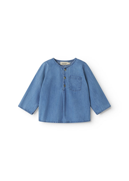 Top Troy - Katoen - Light Denim/Blauw - MarMar Copenhagen voor