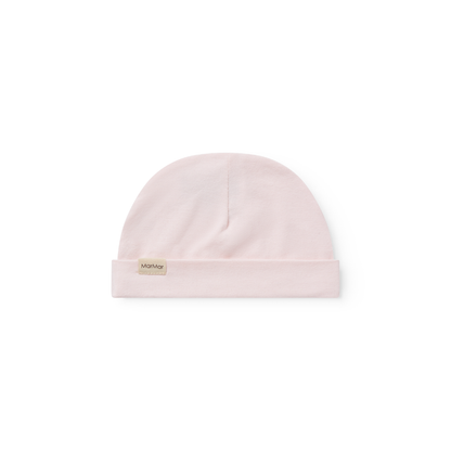 MarMar Copenhagen Aiko Modal Beanie – zacht babymutsje van biologisch katoen en TENCEL Modal met opvouwbare rand voor newborn rosa roze