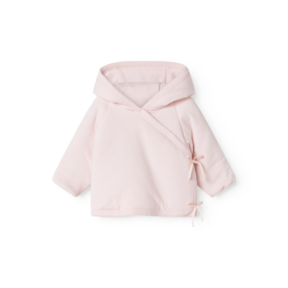 MarMar Copenhagen Rex Modal Padded Jacket Jasje met Capuchon en Omvouwbare Mouwen TENCEL™ Modal en Biologisch Katoen rosa roze