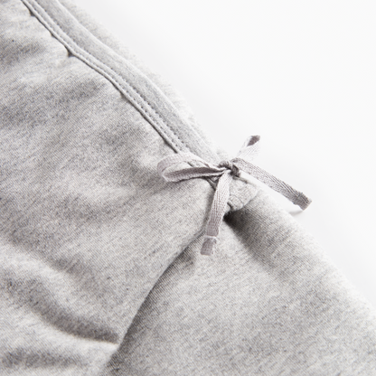 MarMar Copenhagen Rex Modal Baby Jumpsuit – Warm Padded Boxpak met Capuchon & Omvouwbare Handjes/Voetjes light grey melange grijs close up sluiting
