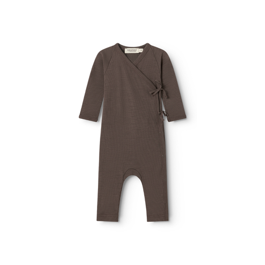 Boxpakje overslag - Rula Wool Rib - Merinowol - MarMar Copenhagen terre donkerbruin