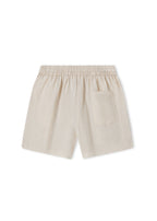 Linnen kort broekje - Pinon - Kit/Beige - MarMar Copenhagen achter