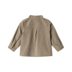 Overhemd top Tomi B - Biologisch katoen - Mud/bruin - Marmar Copenhagen bovenkant