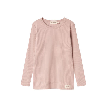 Top lange mouw - Biologisch katoen/modal - Faded rose - Marmar Copenhagen voorkant