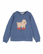 Sweater Poodle - Biologisch katoen - Ocean - Émile et Ida