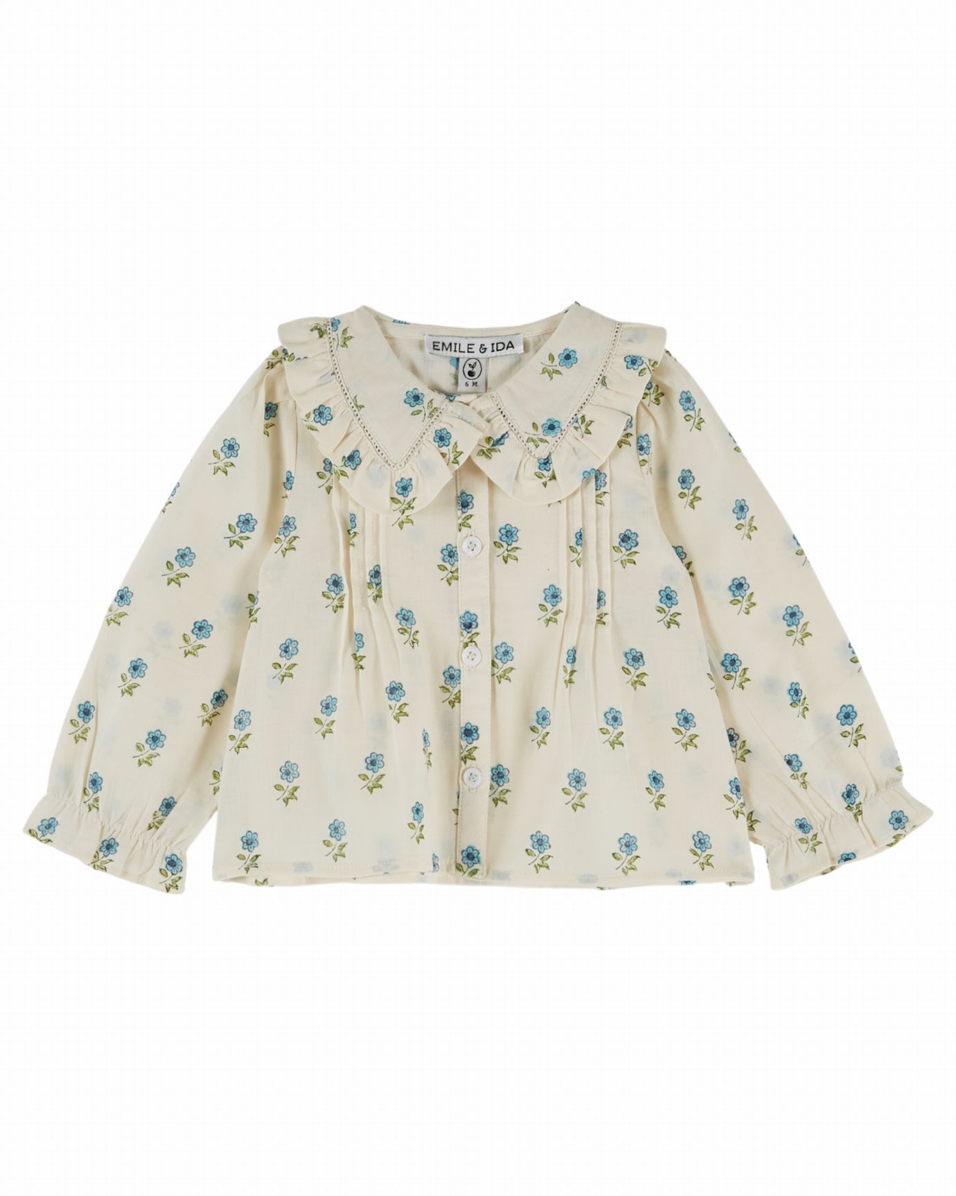 Blouse met kraag en bloemenprint – Scarlet – Emile et Ida