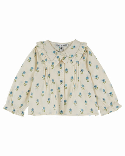 Blouse met kraag en bloemenprint – Scarlet – Emile et Ida
