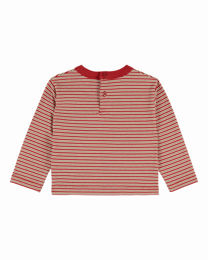 Gestreepte longsleeve – Feu – Biologisch katoen - Emile et Ida