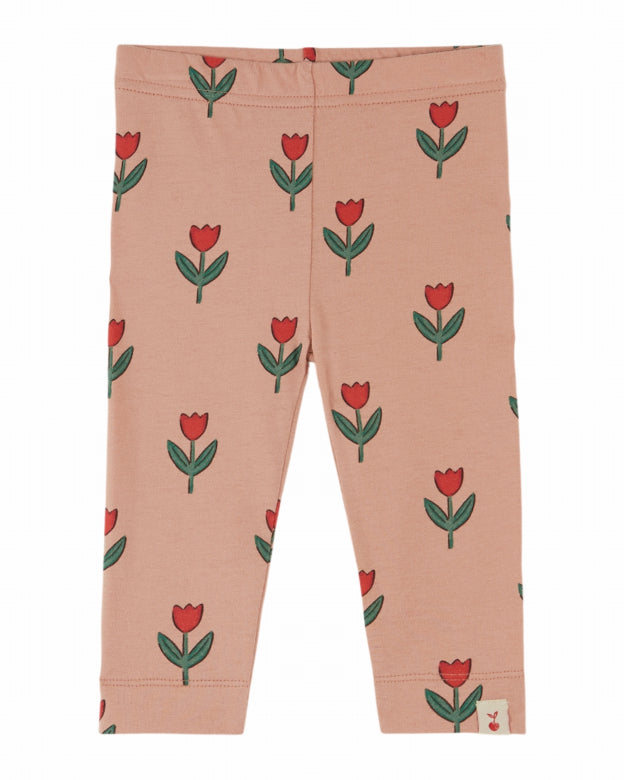Legging met tulpenprint - Soliflore - Biologisch katoen - Emile et Ida - productfoto