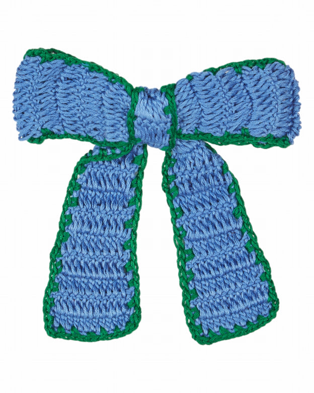 Gehaakte strik - Blauw & groen - 17 x 12,5 cm - Émile et Ida