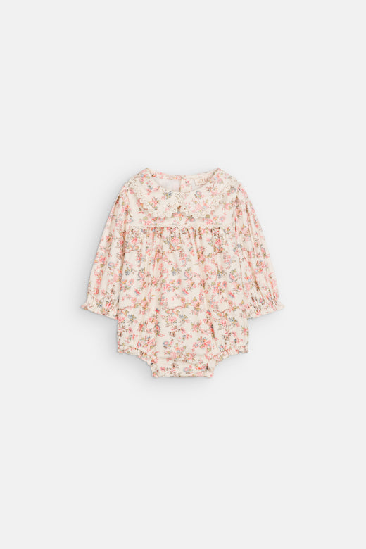 Combinaison Chouchou – Cream Carnation Vale – Velours côtelé en coton biologique – Louise Misha