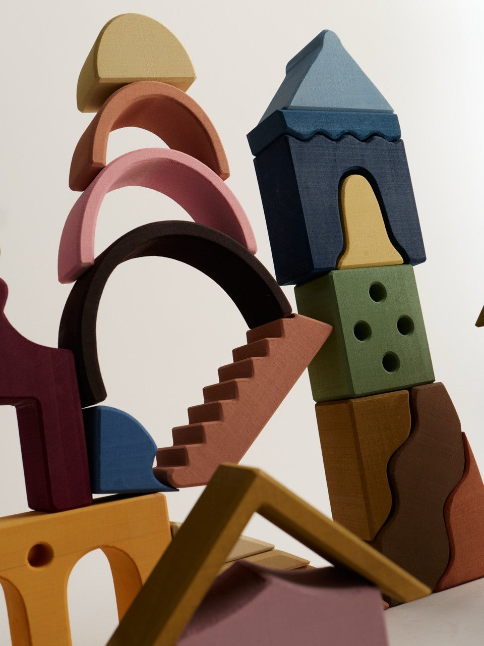 Grote houten bouwset - Moon – open-ended play – Raduga Grëz