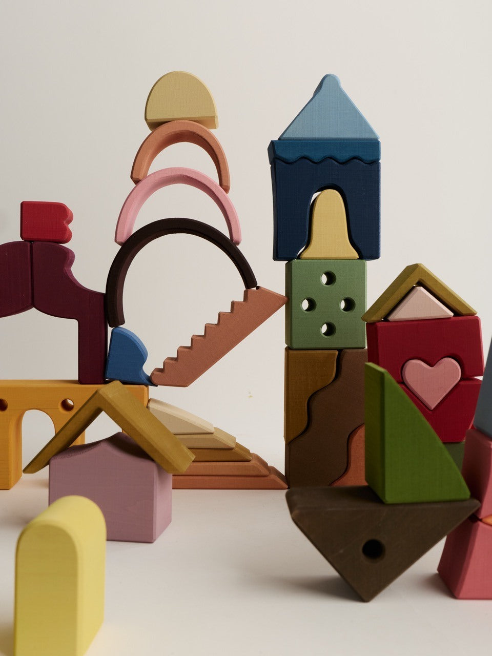 Grote houten bouwset - Moon – open-ended play – Raduga Grëz