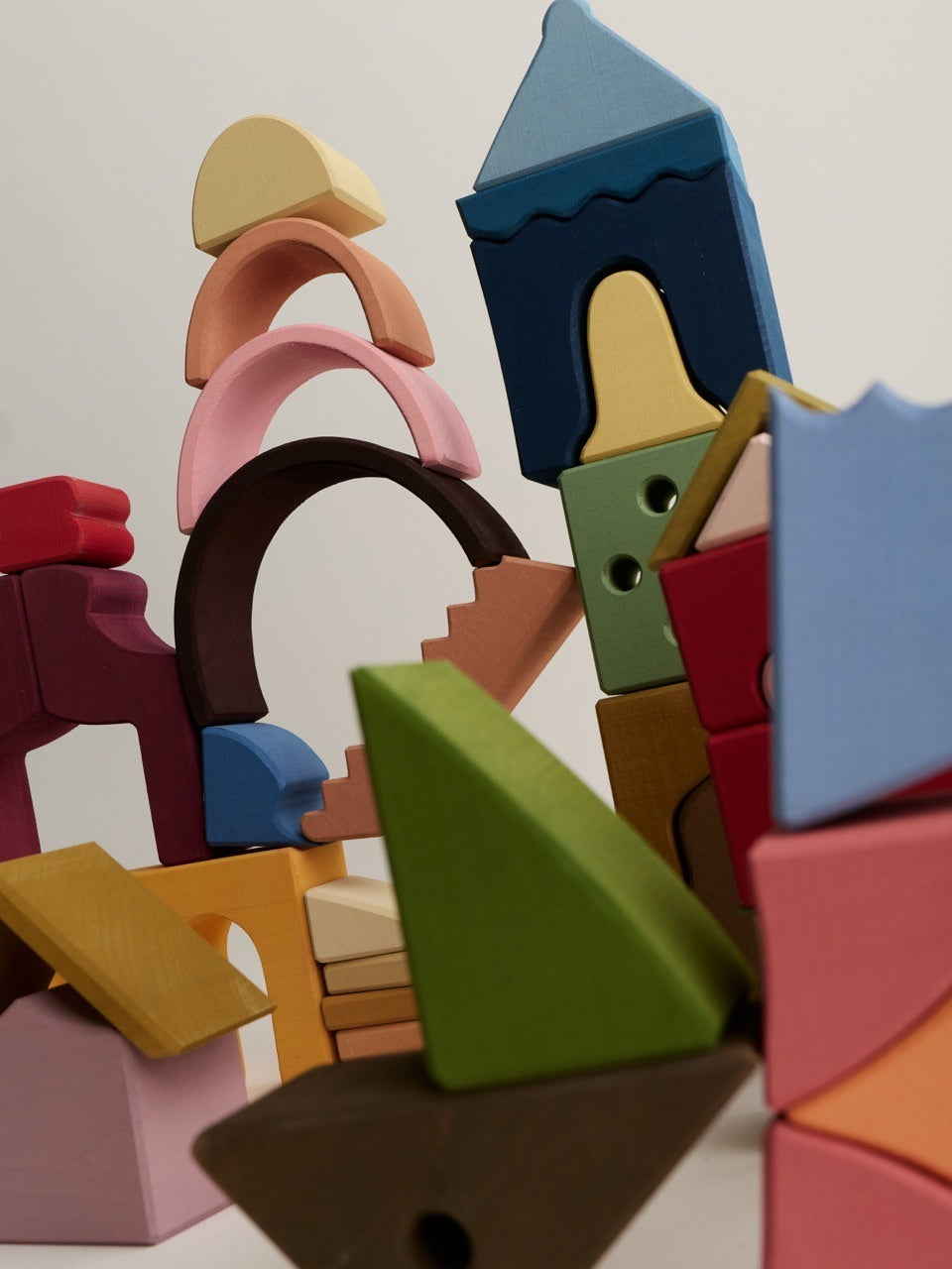 Grote houten bouwset - Moon – open-ended play – Raduga Grëz