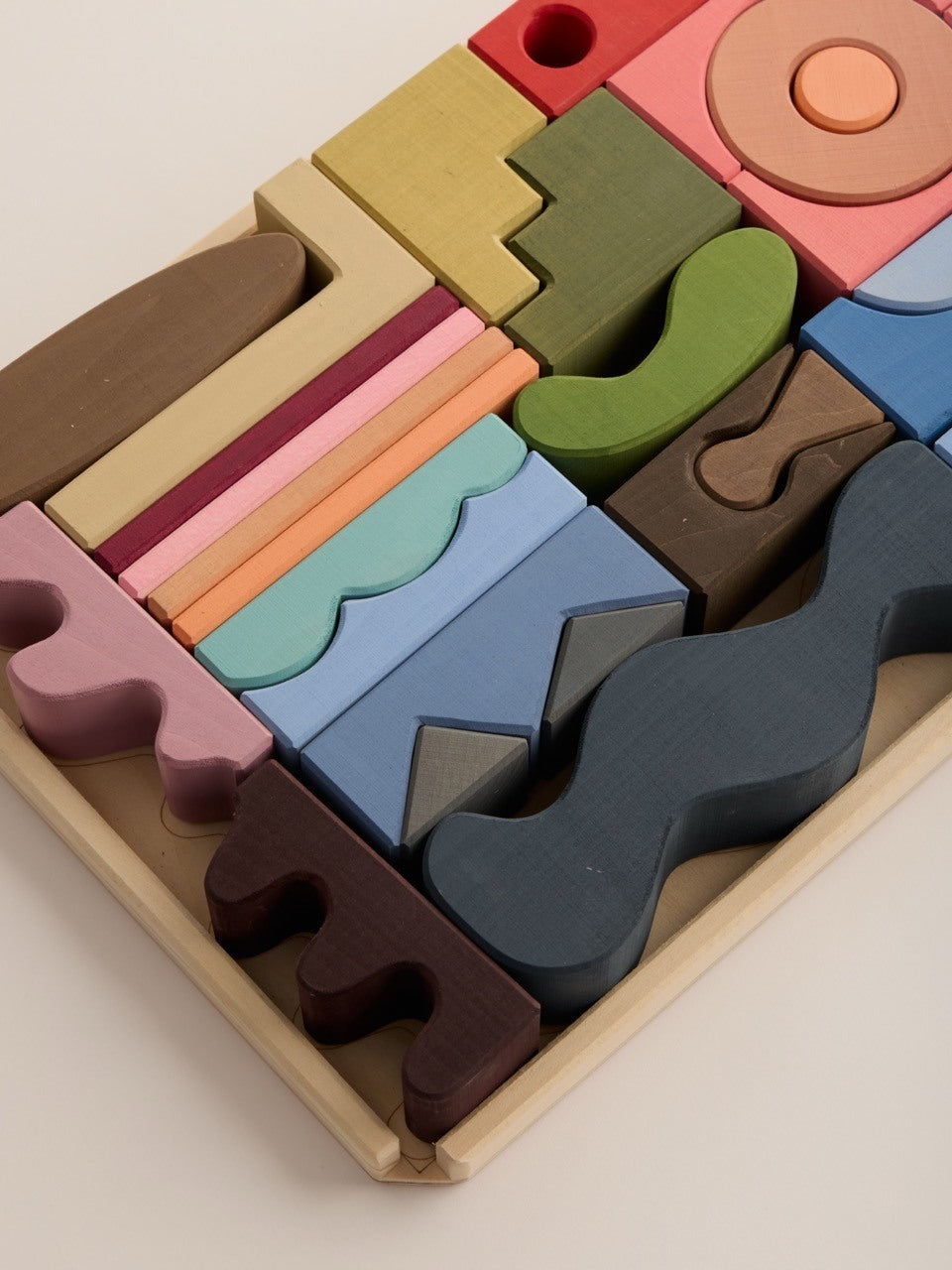 Houten bouwblokken - Collage – Open-ended play – Raduga Grëz