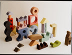 Houten bouwblokken - Collage – Open-ended play – Raduga Grëz