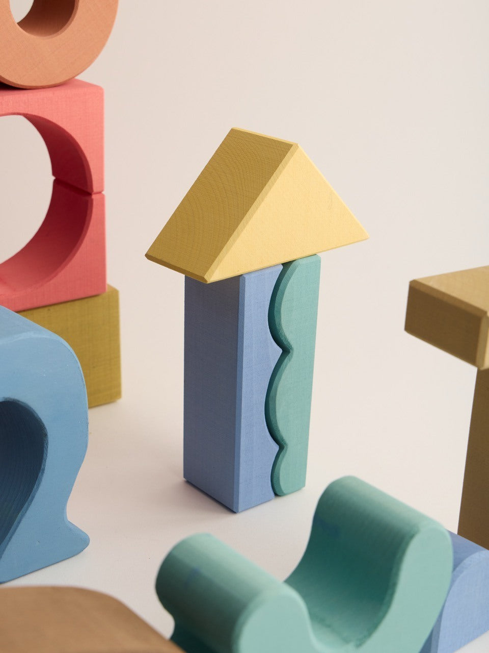 Houten bouwblokken - Collage – Open-ended play – Raduga Grëz