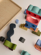 Houten bouwblokken - Collage – Open-ended play – Raduga Grëz
