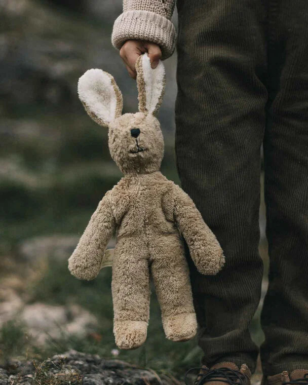 Floppy animal knuffel Small - Konijn - Biologisch katoen/wol - Beige - Senger Naturwelt - productfoto