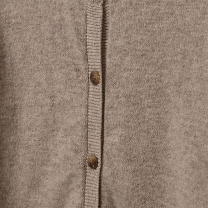Vest Cisse - Wol - Brown melange/bruin - Sofie Schnoor close up