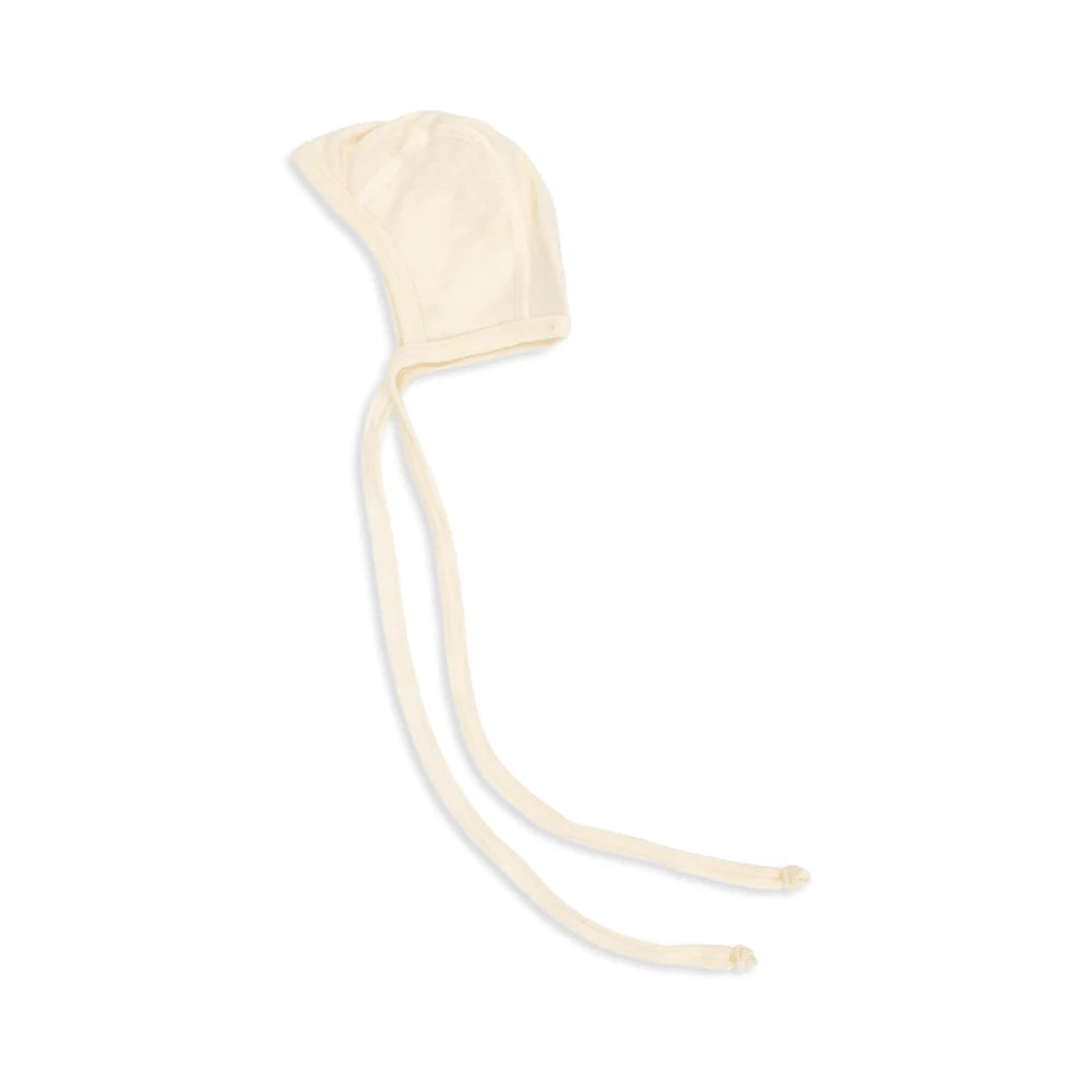 Tying bonnet extra long - Wool/Silk - Walnut - Engel Natur