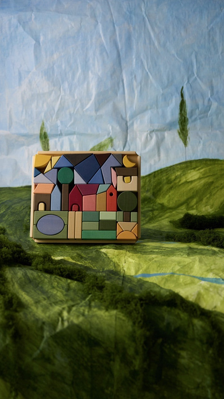 Houten bouwblokken – Countryside – Open-ended play – Raduga Grëz
