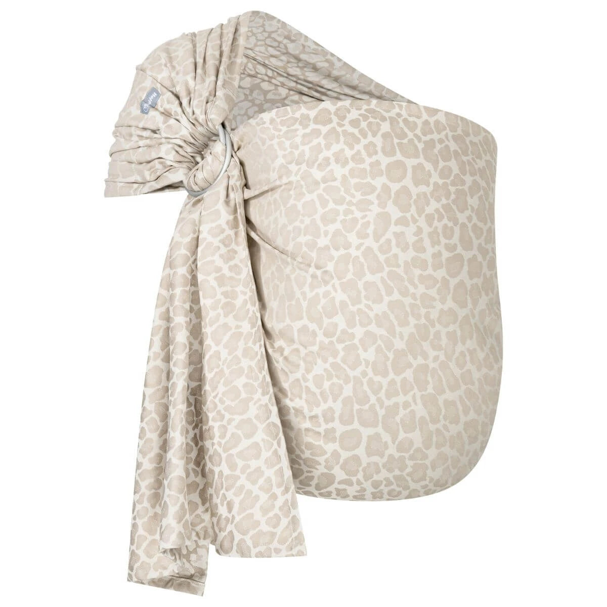 Ring-Sling Kigali – Ergonomische ringsling draagdoek met luipaardprint – 100% katoen – Hoppediz