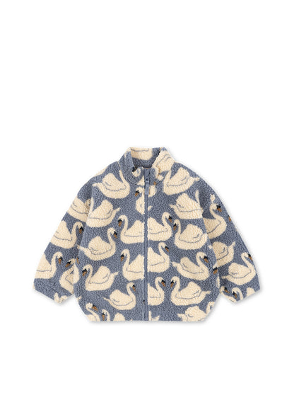 Teddy fleece jacket Jody – Swan – Recycled polyester – Konges Sløjd