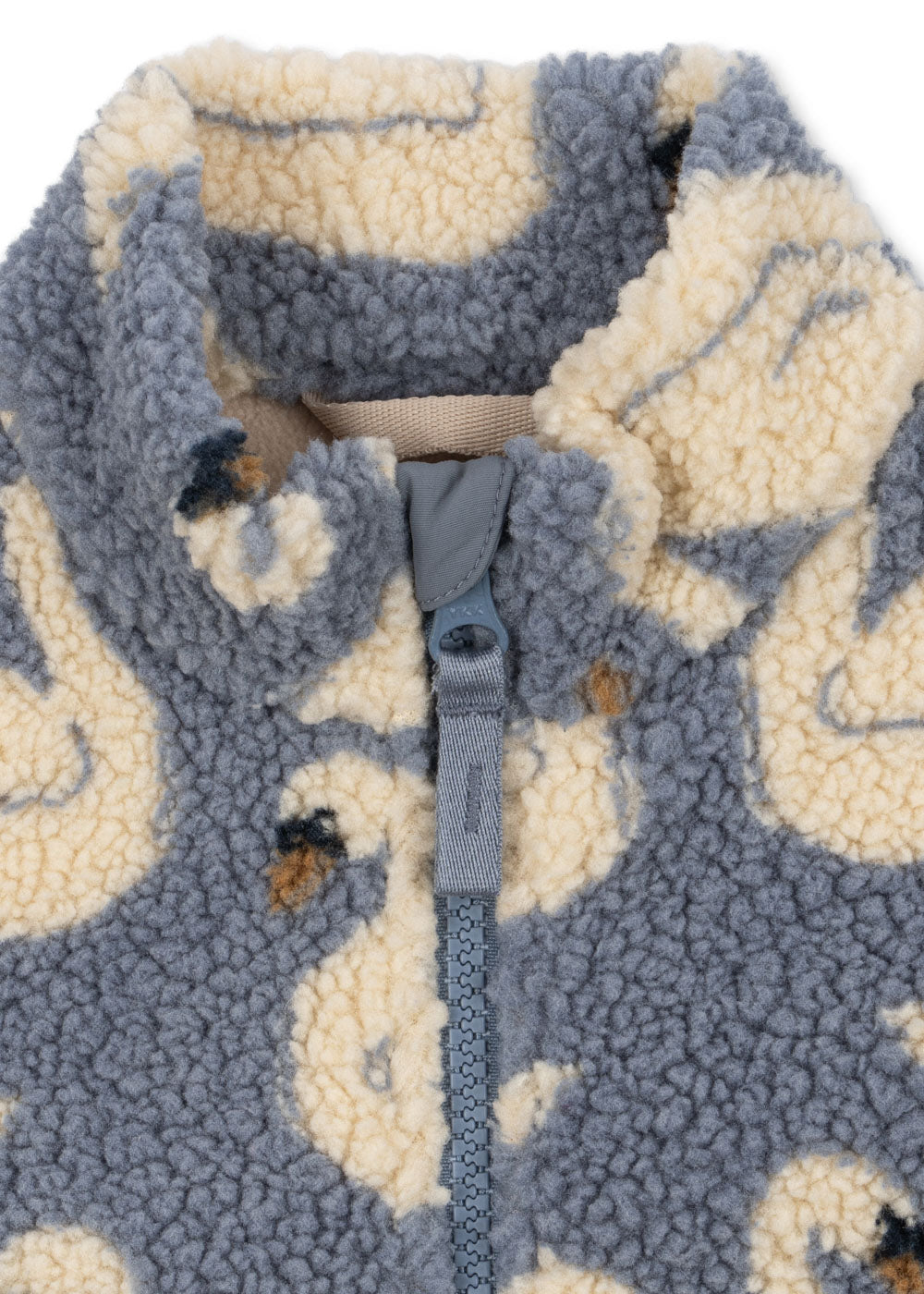 Teddy fleece jacket Jody – Swan – Recycled polyester – Konges Sløjd