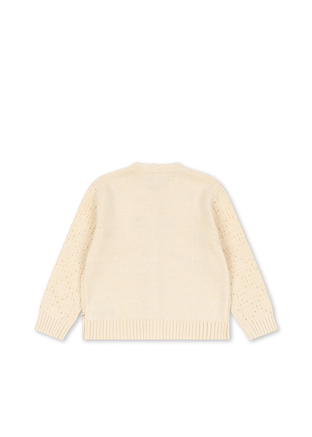 Cocola Cardigan - 100% Wool - Openwork/Buttercream - Konges Sløjd